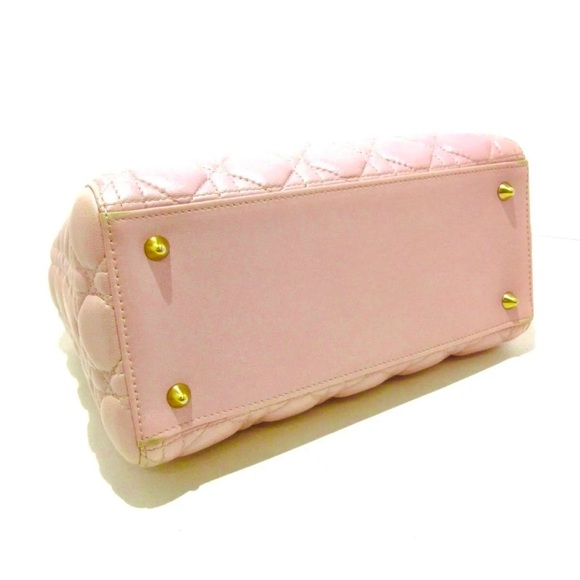 Christian Dior Lady Dior Bag Cannage Quilt Lambskin Medium Metallic Beig… - Picture 3 of 12